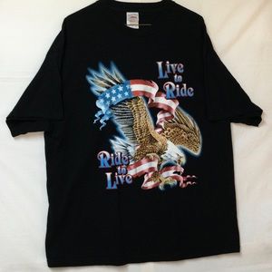 Live to Ride, Ride to Live graphic t-shirt. XL